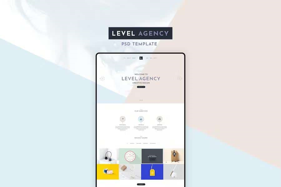 LEVEL AGENCY – CREATIVE PSD TEMPLATE